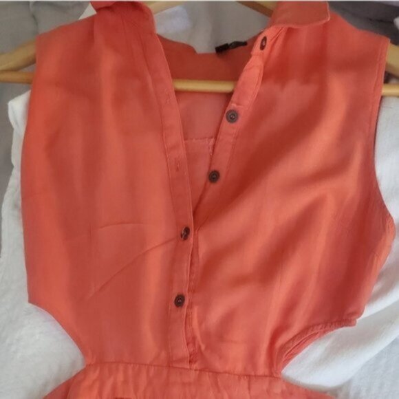 TCEC Los Angeles• Coral Cut-Out Retro Style Dress - Picture 8 of 16